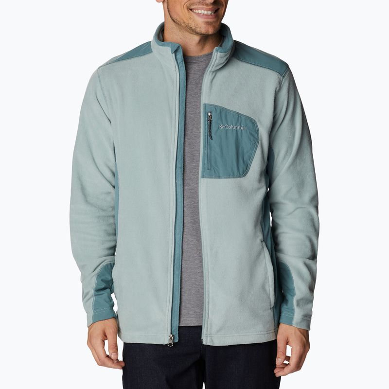 Columbia férfi Klamath Range Full Zip trekking pulóver zöld 2013604