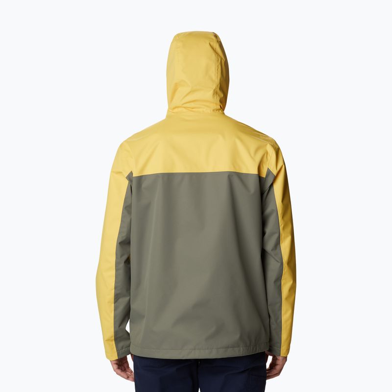 Columbia férfi Hikebound esőkabát sárga-zöld 1988621 2
