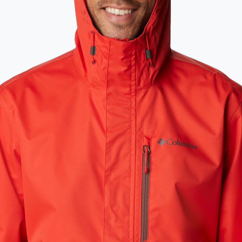 Columbia férfi Hikebound esőkabát piros 1988621839 9