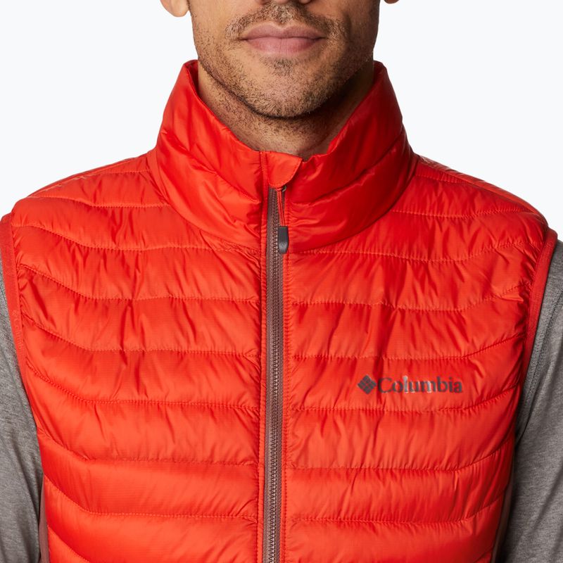 Columbia Powder Pass férfi túrázó ujjatlan piros 1842414839 4