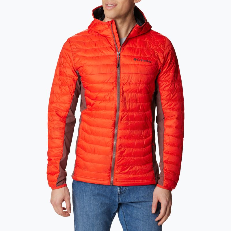 Columbia Powder Pass kapucnis férfi hibrid kabát piros 1773271839