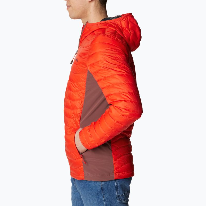 Columbia Powder Pass kapucnis férfi hibrid kabát piros 1773271839 4