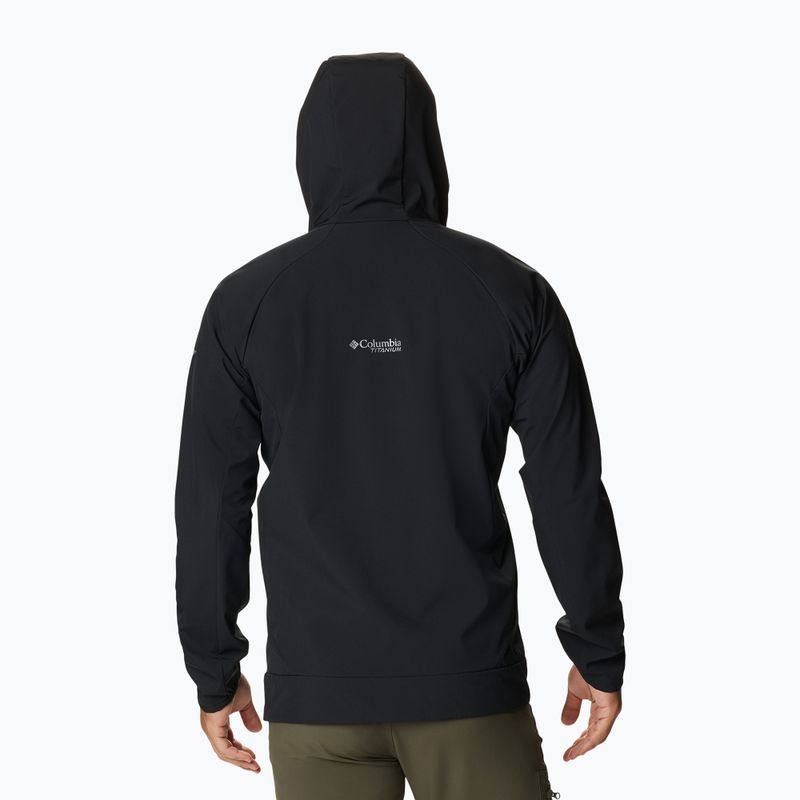 Columbia Platinum Peak férfi softshell kabát fekete 2034431010 5