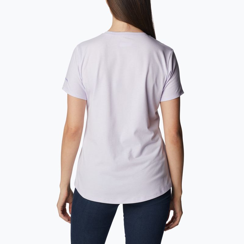 Női trekking póló Columbia Sun Trek Graphic Graphic lila 1931753569 2