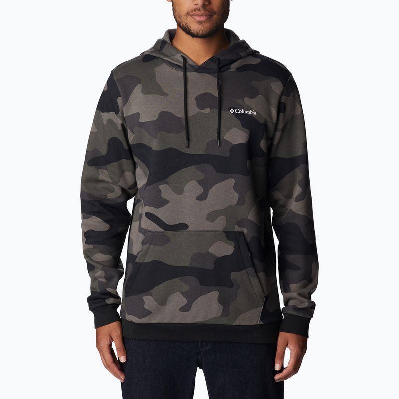Férfi trekking pulóver Columbia Logo Printed fekete mod camo 1911652016