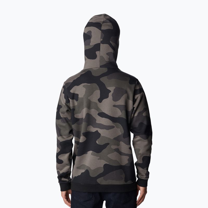 Férfi trekking pulóver Columbia Logo Printed fekete mod camo 1911652016 2