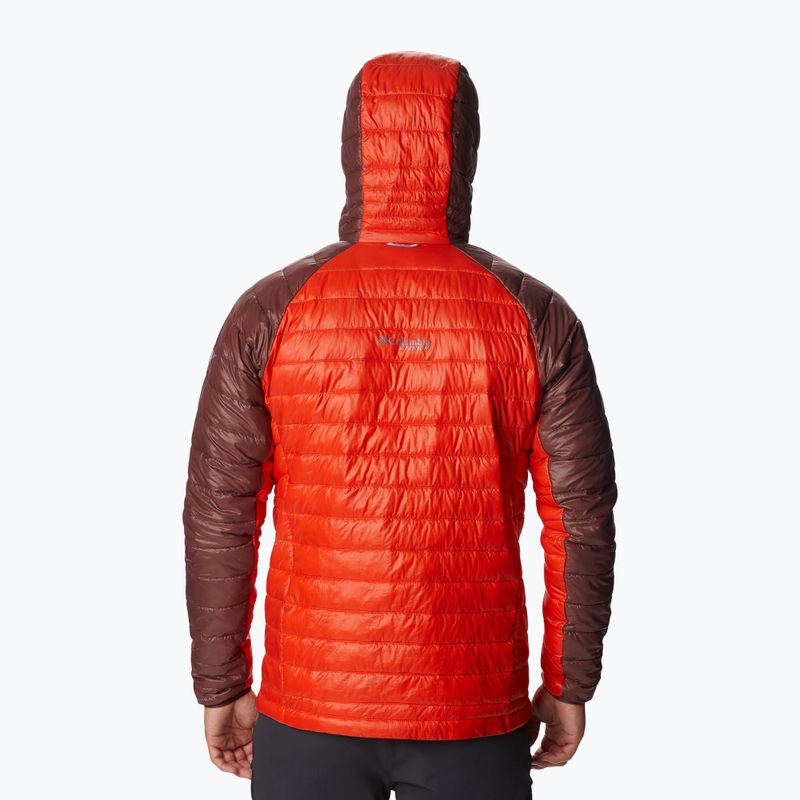 Férfi Columbia Platinum Peak kapucnis pehelypaplan dzseki piros 2008611839 2