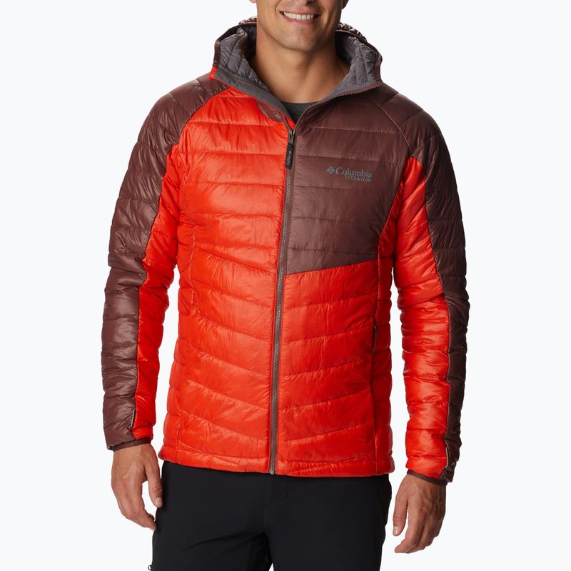Férfi Columbia Platinum Peak kapucnis pehelypaplan dzseki piros 2008611839 3