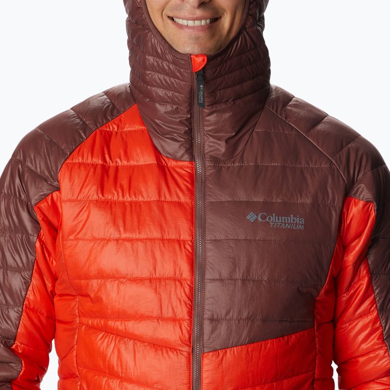 Férfi Columbia Platinum Peak kapucnis pehelypaplan dzseki piros 2008611839 6