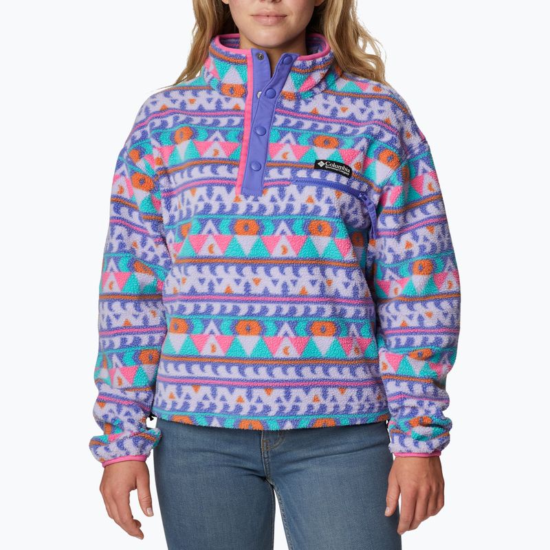Columbia női Helvetia Cropped Half Snap fleece pulóver lila 2014561