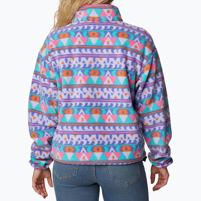 Columbia női Helvetia Cropped Half Snap fleece pulóver lila 2014561 2