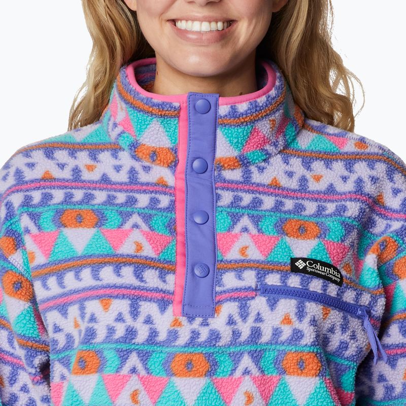 Columbia női Helvetia Cropped Half Snap fleece pulóver lila 2014561 3