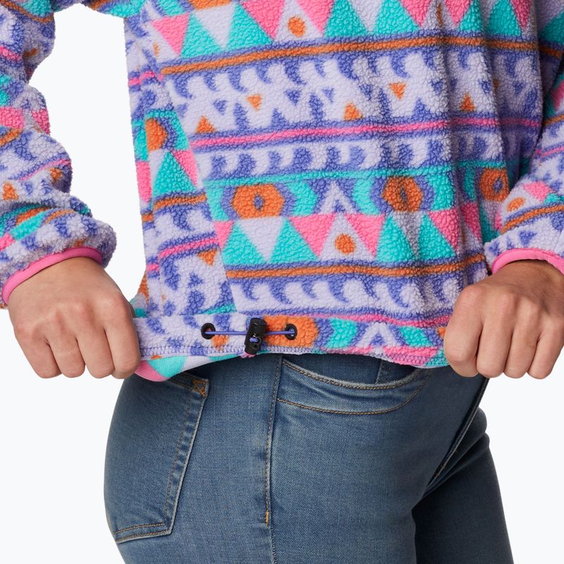 Columbia női Helvetia Cropped Half Snap fleece pulóver lila 2014561 4