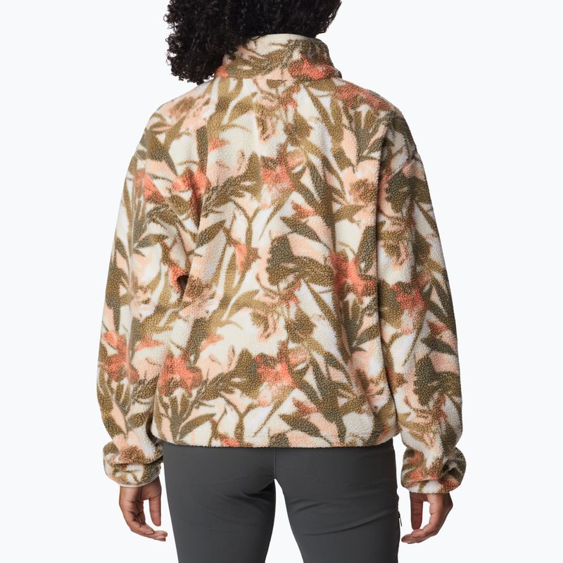 Columbia női Helvetia Cropped Half Snap fleece pulóver kréta virágos 2014561194 5
