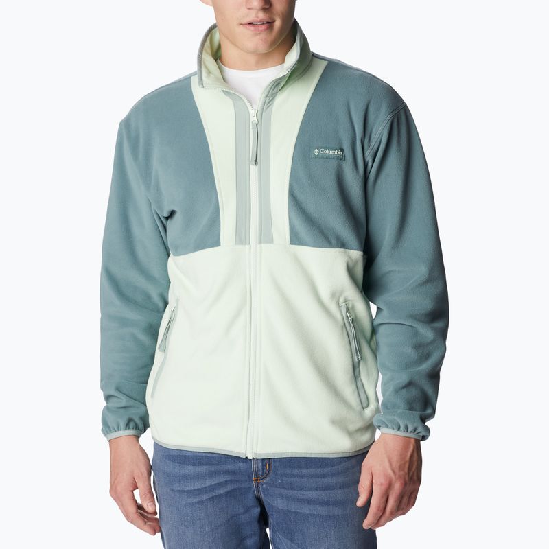 Columbia Back Bowl férfi fleece pulóver kék-zöld 1890764346