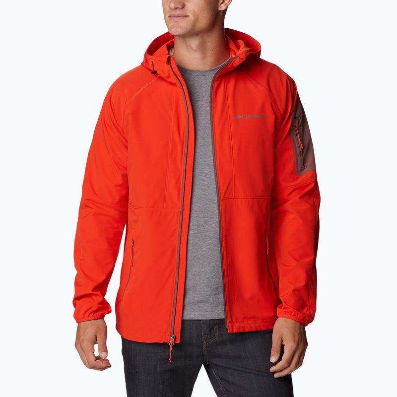 Férfi Columbia Tall Heights kapucnis Softshell dzseki piros 1975591839 6