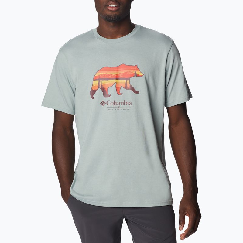 Columbia Rockaway River Graphic férfi trekking ing zöld 2036401
