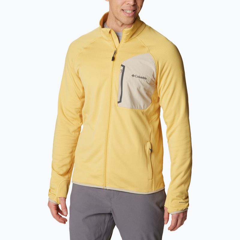 Columbia férfi Triple Canyon Full Zip trekking pulóver sárga 2031311