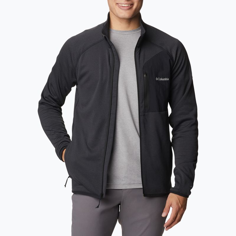 Columbia férfi Triple Canyon Full Zip trekking pulóver fekete 2031311 3