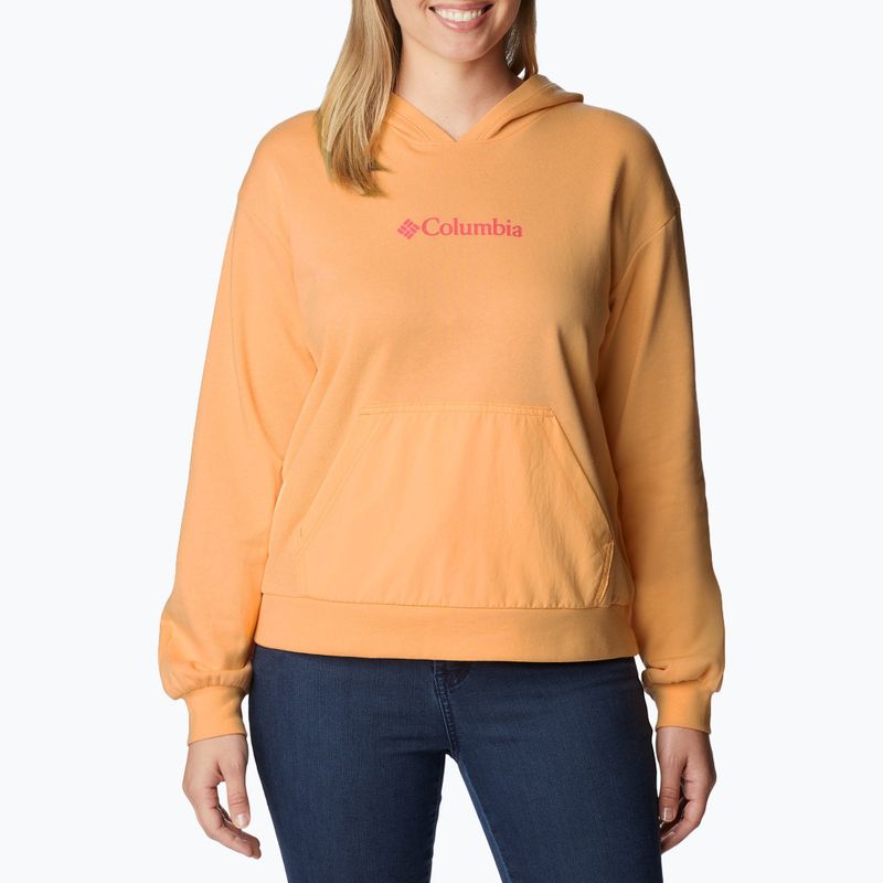 Női Columbia Logo III francia frottír trekking pulóver narancssárga 2032871812