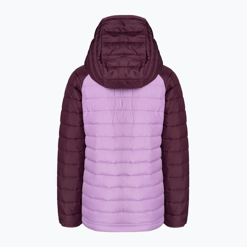 Columbia Powder Lite Hooded gumdrop/marionberry gyermek pehelypaplan kabát 2