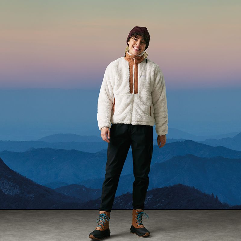 Columbia női Boundless Discovery Sherpa kréta/kármelbarna trekking pulóver Boundless Discovery Sherpa kréta/kármelbarna 8