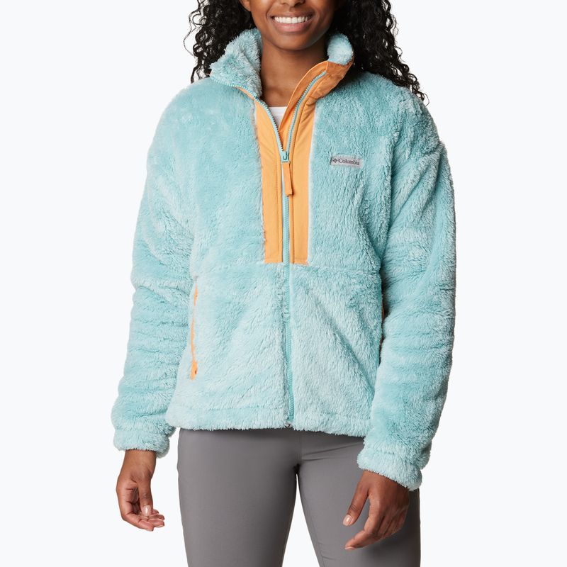 Columbia Boundless Discovery Sherpa női trekking pulóver aqua haze/sunset peach