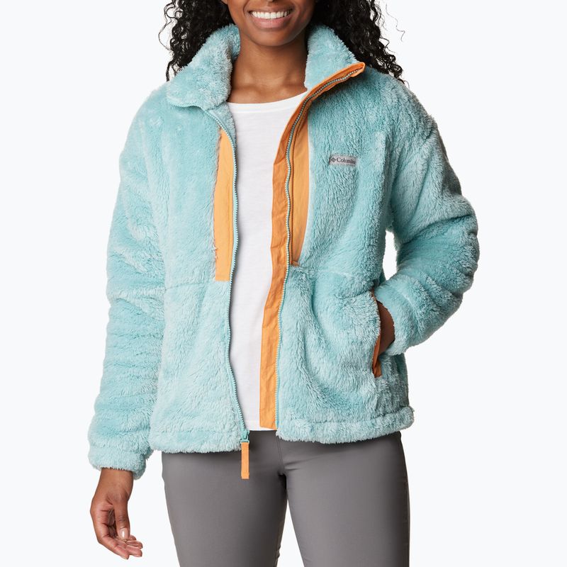 Columbia Boundless Discovery Sherpa női trekking pulóver aqua haze/sunset peach 4