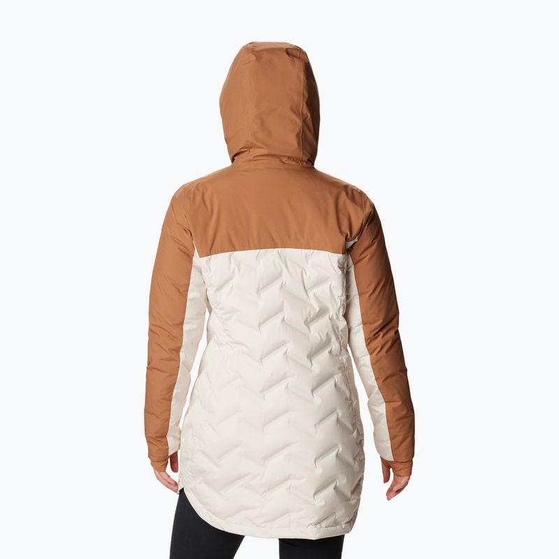 Columbia Mountain Croo II Mid Down női kabát kréta/kamell barna 2