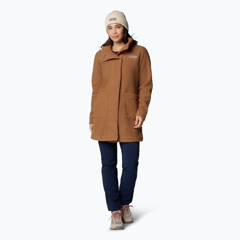 Columbia Panorama Long camel barna női fleece kabát 2