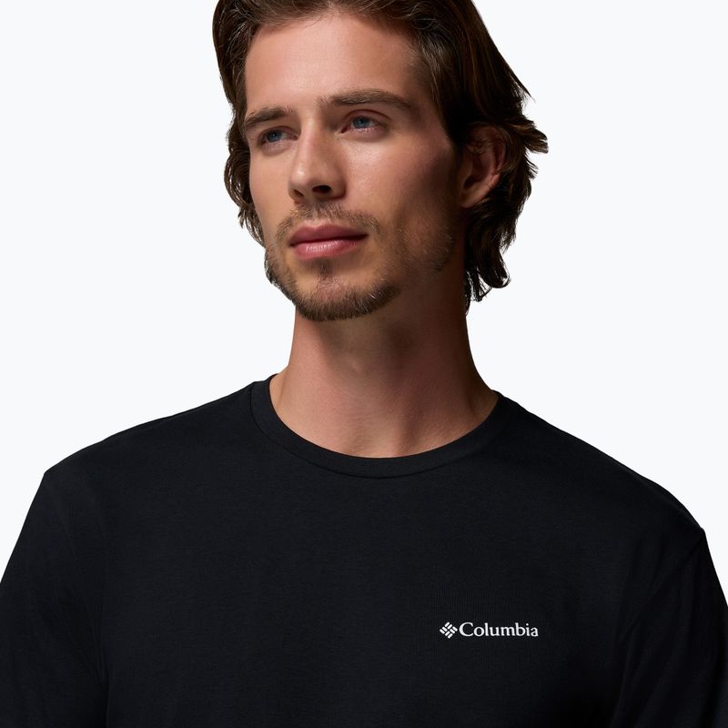Férfi túrapóló Columbia North Cascades black/csc box logo 4