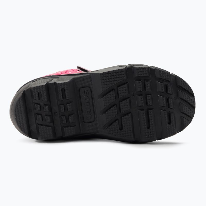 Sorel Flurry Print Girls fukszia fizz/fekete gyermek túrabakancsok 5