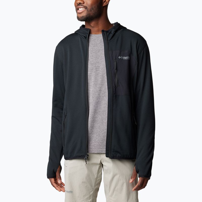 Férfi Columbia Triple Canyon Grid fleece pulóver fekete/fekete 2