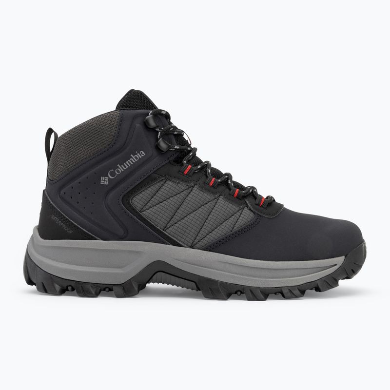 Columbia Transverse Hike Waterproof férfi túrabakancs fekete/hegységi piros 2