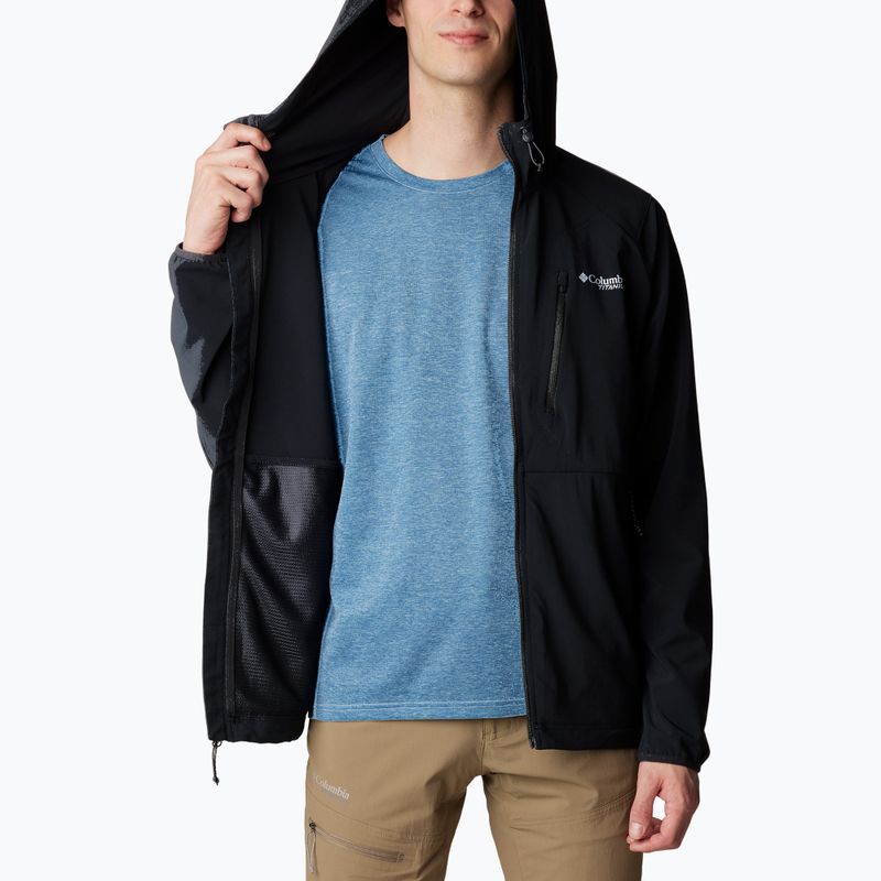 Férfi Columbia Triple Canyon kapucnis softshell kabát fekete 5