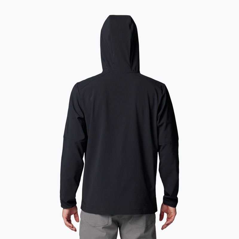 Férfi trekking pulóver Columbia Tech Softshell Hoodie black 2