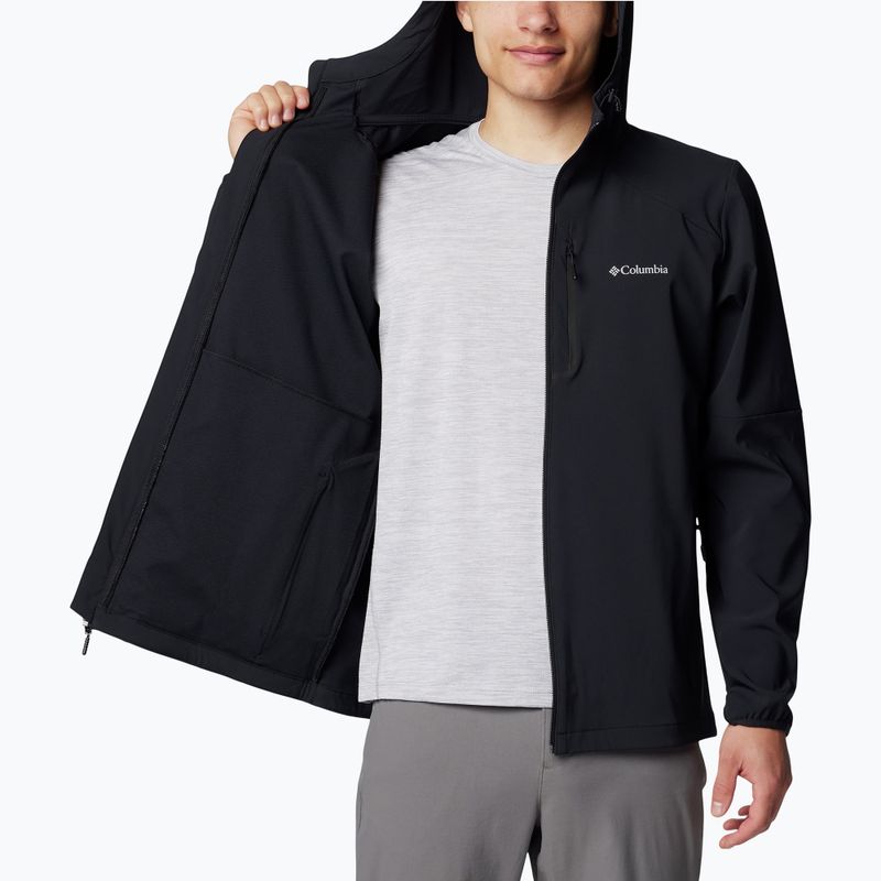 Férfi trekking pulóver Columbia Tech Softshell Hoodie black 5