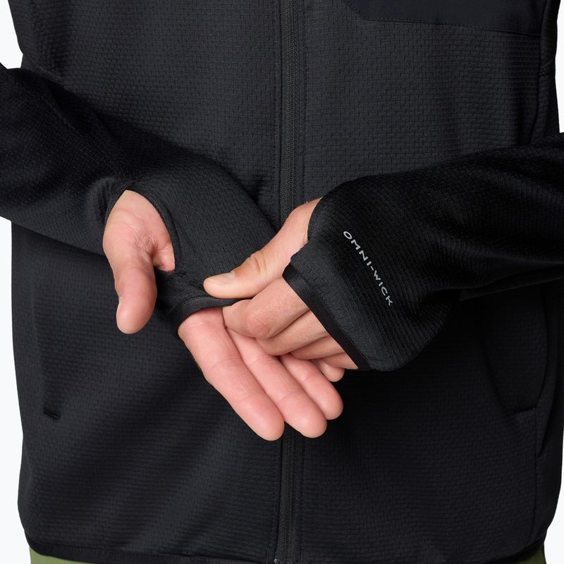 Férfi túrafelső Columbia Triple Canyon Grid Fleece Full Zip II black 8