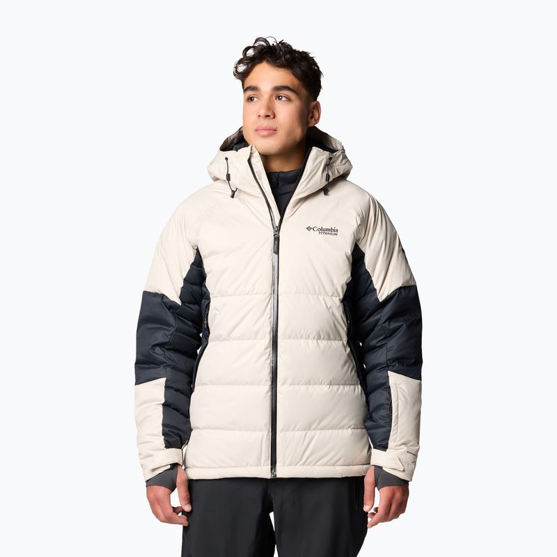 Férfi síkabát Columbia Roaring Fork II Down dark stone/black