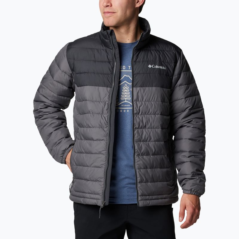 Columbia Powder Lite II férfi pehelypaplan dzseki city grey/ shark 4