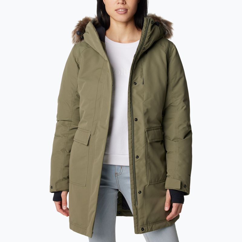 Płaszcz ocieplany damski Columbia Little Si II Ins Parka stone green 4