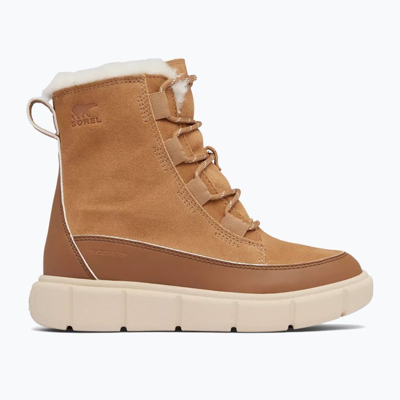 Sorel Youth Sorel Explorer III Lace barna buff/fehérített kerámia gyermek hócsizma 9