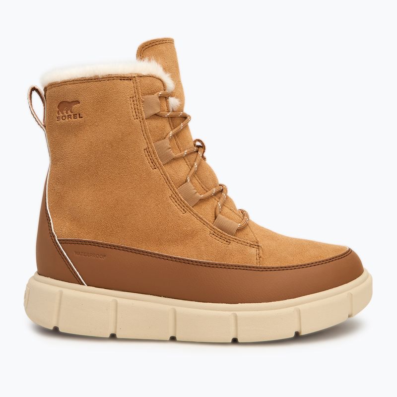 Sorel Youth Sorel Explorer III Lace barna buff/fehérített kerámia gyermek hócsizma 2