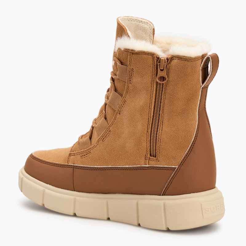 Sorel Youth Sorel Explorer III Lace barna buff/fehérített kerámia gyermek hócsizma 3