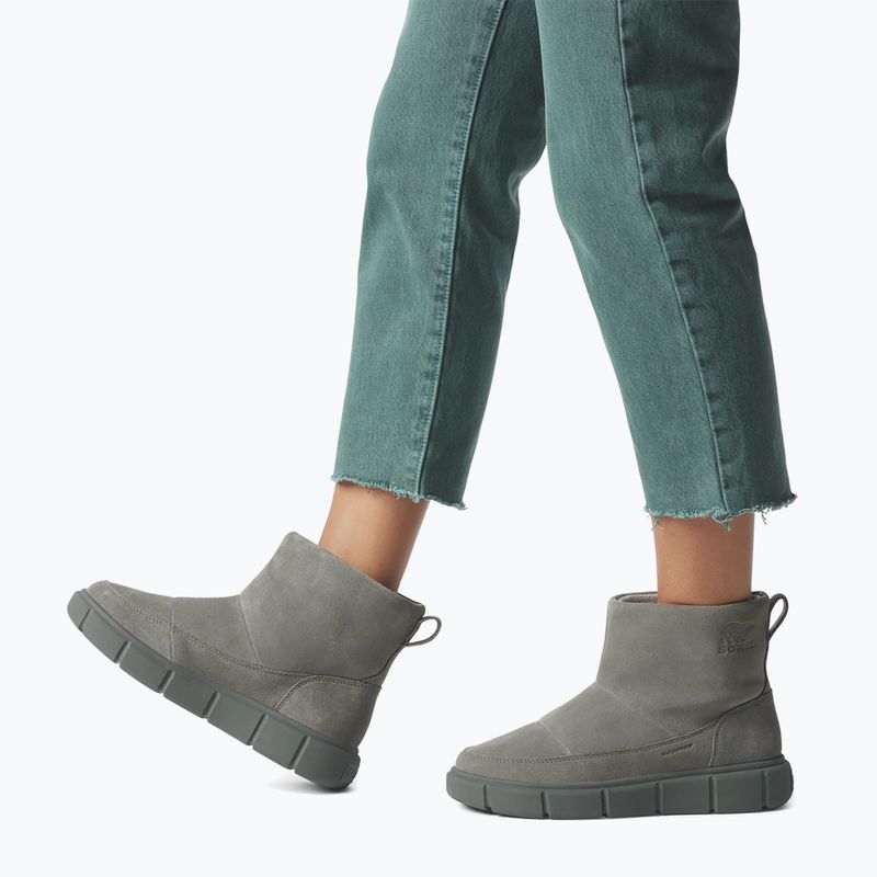 Női Sorel Explorer III Slip-On WP hócsizma kőbánya/tengeri só 15