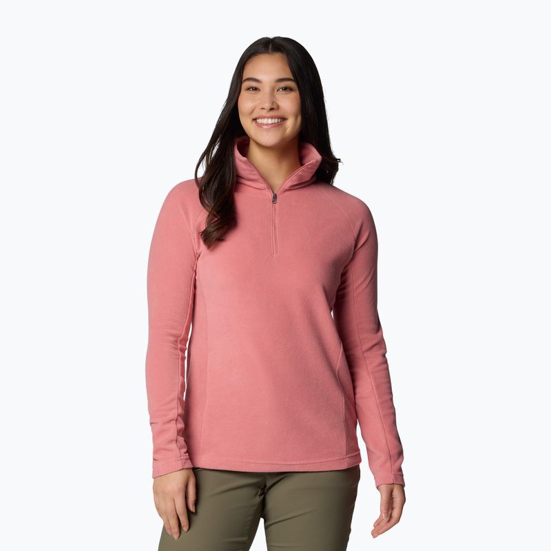 Női polár pulóver Columbia Glacial IV 1/2 Zip pink agave