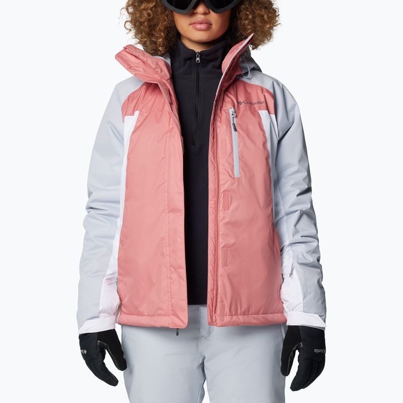 Női síkabát Columbia Snowy Summit Ins pink agave/white/cirrus grey dobby 4