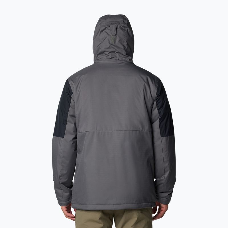 Férfi bélelt kabát Columbia Point Park II Insulated city grey/black 2