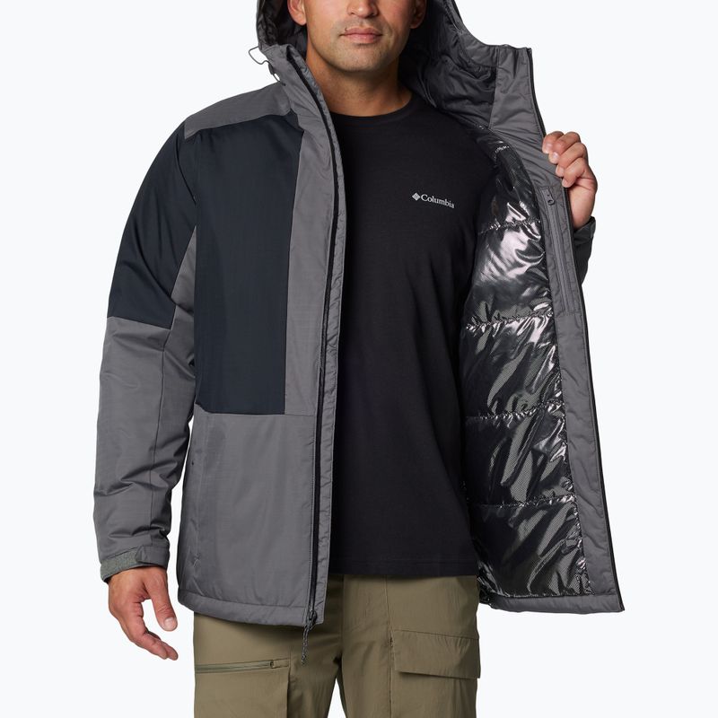 Férfi bélelt kabát Columbia Point Park II Insulated city grey/black 7