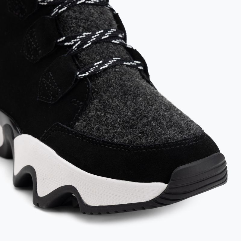 Női Sorel Kinetic Impact Caribou fekete/tengeri só csizma 7